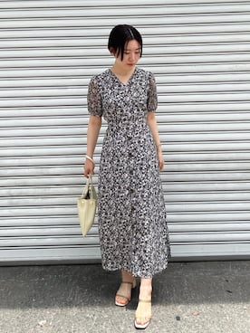 「LAGUNAMOON（ラグナムーン）のアイテム（ブレスレット）」を使った、RUNA ONISHIさん（レディース・163cm）の夏コーディネート