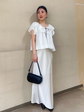 「LAGUNAMOON（ラグナムーン）のアイテム」を使った、RUNA ONISHIさん（レディース・163cm）の春コーディネート