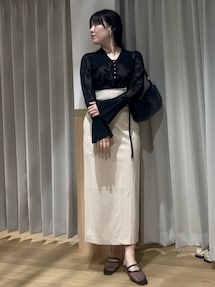シアージャガードビッグカラーニットプルオーバー シアージャガードビッグカラーニットプルオーバー（ニット