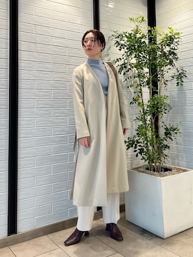 「LAGUNAMOON（ラグナムーン）のアイテム（その他アウター）」を使った、RUNA ONISHIさん（レディース・163cm）の冬コーディネート