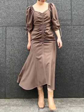 RUNA ONISHIさん（レディース・163cm）の冬コーディネート