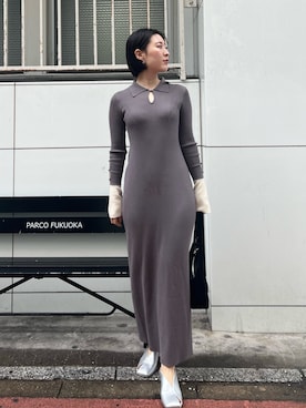 RUNA ONISHIさん（レディース・163cm）の冬コーディネート