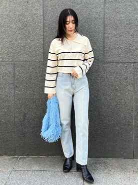 RUNA ONISHIさん（レディース・163cm）の冬コーディネート