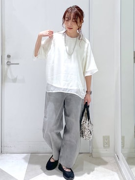 「アイテム（アクセサリー、グレー系）」を使った、★しーちゃん★さん（レディース・156cm）の春コーディネート