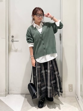 「アイテム（ローファー）」を使った、★しーちゃん★さん（レディース・156cm・40代）の秋コーディネート