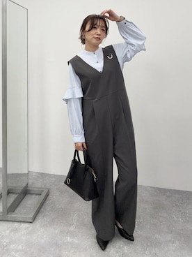 「アイテム（オールインワン・サロペット）」を使った、★しーちゃん★さん（レディース・156cm・40代）の秋コーディネート