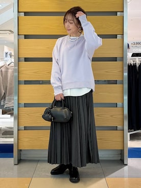 「GLOBAL WORK（グローバルワーク）のアイテム（スウェット）」を使った、★しーちゃん★さん（レディース・156cm）の冬コーディネート