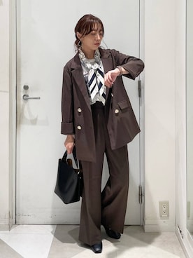 「アイテム（テーラードジャケット）」を使った、★しーちゃん★さん（レディース・156cm・40代）の秋コーディネート