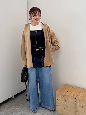「LAKOLE（ラコレ）のアイテム」を使った、★しーちゃん★さん（レディース・156cm）の秋コーディネート