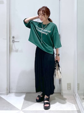 「アイテム（アクセサリー）」を使った、★しーちゃん★さん（レディース・156cm・40代）の夏コーディネート