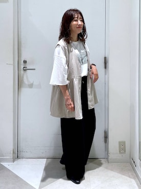 「アイテム（ベスト）」を使った、★しーちゃん★さん（レディース・156cm・40代）の夏コーディネート