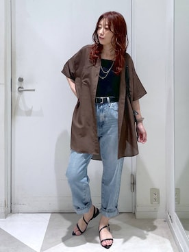 「アイテム（ベルト）」を使った、★しーちゃん★さん（レディース・156cm・40代）の夏コーディネート