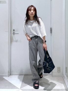 「アイテム（トートバッグ）」を使った、★しーちゃん★さん（レディース・156cm・40代）の夏コーディネート