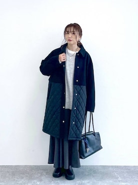 「アイテム（ステンカラーコート）」を使った、★しーちゃん★さん（レディース・156cm）の秋コーディネート