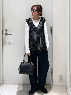 「アイテム（メガネ）」を使った、★しーちゃん★さん（レディース・156cm・40代）の秋コーディネート