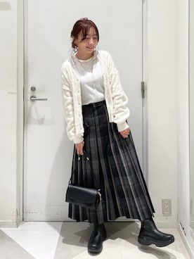 「アイテム（ネックレス）」を使った、★しーちゃん★さん（レディース・156cm・40代）の秋コーディネート