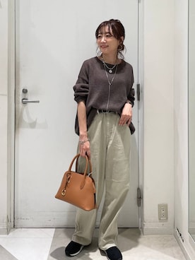 「GLOBAL WORK（グローバルワーク）のGOODデニムバギーパンツ/498388（デニムパンツ）」を使った、★しーちゃん★さん（レディース・156cm）の秋コーディネート