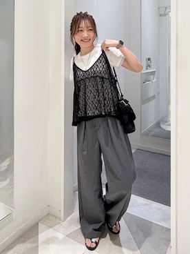 「GLOBAL WORK（グローバルワーク）のアイテム」を使った、★しーちゃん★さん（レディース・156cm）の夏コーディネート