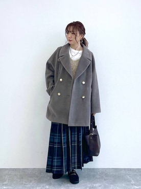 「アイテム（チェスターコート）」を使った、★しーちゃん★さん（レディース・156cm・40代）の秋コーディネート