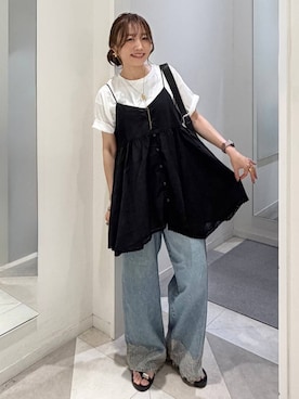 「アイテム（シャツ/ブラウス）」を使った、★しーちゃん★さん（レディース・156cm・40代）の夏コーディネート