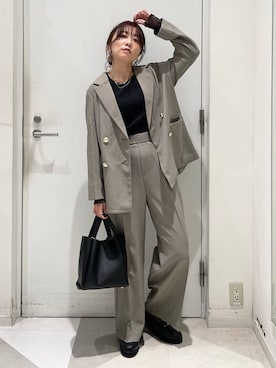 「アイテム（テーラードジャケット）」を使った、★しーちゃん★さん（レディース・156cm・40代）の秋コーディネート