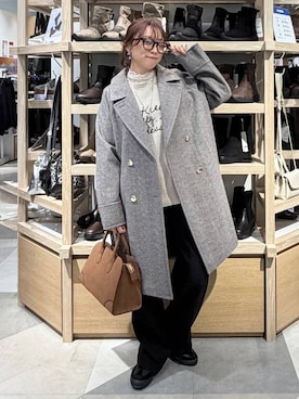 「アイテム（チェスターコート）」を使った、★しーちゃん★さん（レディース・156cm）の秋コーディネート