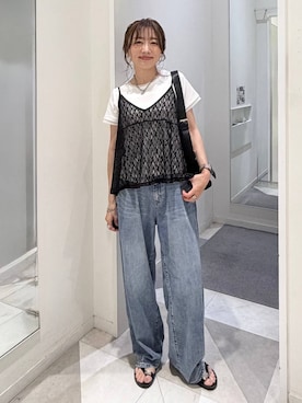 「GLOBAL WORK（グローバルワーク）のアイテム（トップス）」を使った、★しーちゃん★さん（レディース・156cm）の夏コーディネート