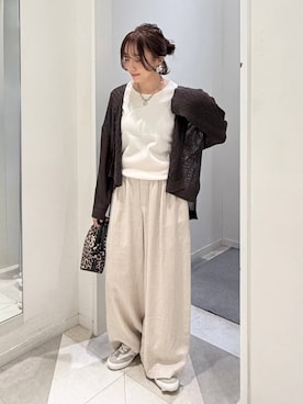 「GLOBAL WORK（グローバルワーク）のスペ軽お財布ショルダー/132336（ショルダーバッグ、その他）」を使った、★しーちゃん★さん（レディース・156cm）の春コーディネート