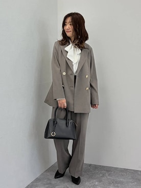 「アイテム（テーラードジャケット）」を使った、★しーちゃん★さん（レディース・156cm・40代）の冬コーディネート