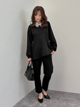 「アイテム（パンツドレス）」を使った、★しーちゃん★さん（レディース・156cm）の冬コーディネート