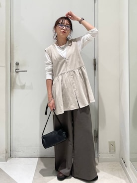 「ラフ」｜「アイテム（サロペット/オーバーオール）」を使った、★しーちゃん★さん（レディース・156cm）の秋コーディネート