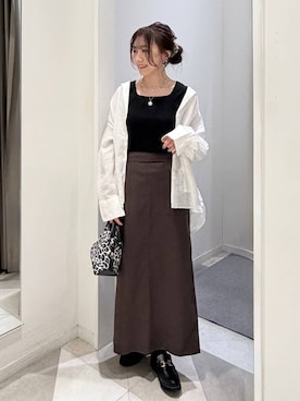 「GLOBAL WORK（グローバルワーク）のスペ軽お財布ショルダー/132336（ショルダーバッグ、その他）」を使った、★しーちゃん★さん（レディース・156cm）の春コーディネート