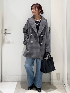 「アイテム（チェスターコート）」を使った、★しーちゃん★さん（レディース・156cm・40代）の秋コーディネート