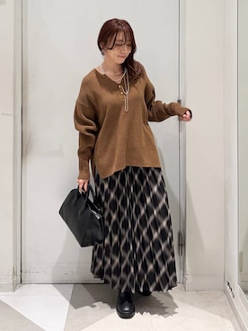 「体型カバー」｜★しーちゃん★さん（レディース・156cm）の秋コーディネート