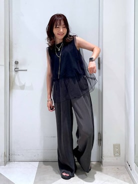 「骨格ナチュラル」｜★しーちゃん★さん（レディース・156cm）の夏コーディネート