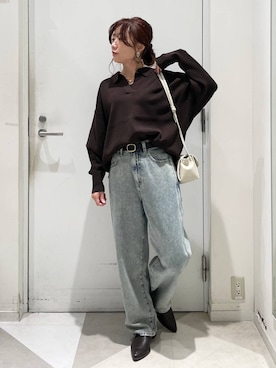 「GLOBAL WORK（グローバルワーク）のアイテム（ベルト）」を使った、★しーちゃん★さん（レディース・156cm）の秋コーディネート