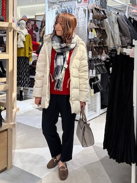 「アイテム（ローファー）」を使った、★しーちゃん★さん（レディース・156cm・40代）の冬コーディネート