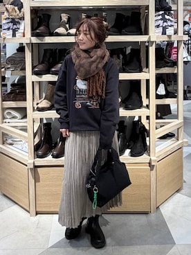 「アイテム（トートバッグ）」を使った、★しーちゃん★さん（レディース・156cm・40代）の冬コーディネート