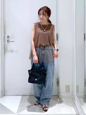 「アイテム（Tシャツ/カットソー）」を使った、★しーちゃん★さん（レディース・156cm・40代）の夏コーディネート