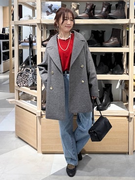 「GLOBAL WORK（グローバルワーク）のGOODデニムバギーパンツ/498388（デニムパンツ）」を使った、★しーちゃん★さん（レディース・156cm）の秋コーディネート