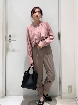 「アイテム（ローファー）」を使った、★しーちゃん★さん（レディース・156cm・40代）の秋コーディネート