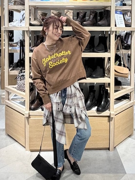 「アイテム（ネックレス）」を使った、★しーちゃん★さん（レディース・156cm・40代）の秋コーディネート