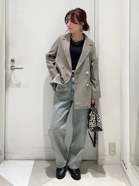 「アイテム（テーラードジャケット）」を使った、★しーちゃん★さん（レディース・156cm・40代）の秋コーディネート