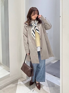 「GLOBAL WORK（グローバルワーク）のアイテム（ステンカラーコート）」を使った、★しーちゃん★さん（レディース・156cm）の冬コーディネート