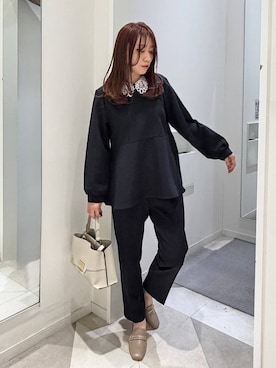 「アイテム（パンツドレス、ブルー系）」を使った、★しーちゃん★さん（レディース・156cm）の冬コーディネート