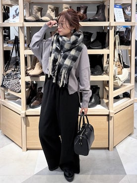 「アイテム（ボストンバッグ）」を使った、★しーちゃん★さん（レディース・156cm・40代）の秋コーディネート