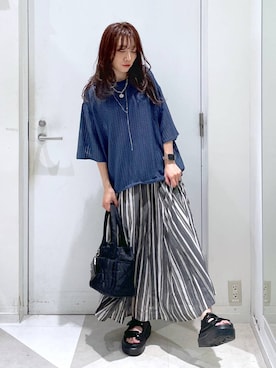 「アイテム（スカート）」を使った、★しーちゃん★さん（レディース・156cm・40代）の夏コーディネート