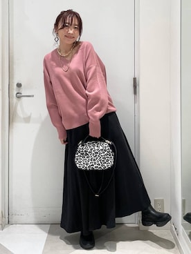 「アイテム（ネックレス）」を使った、★しーちゃん★さん（レディース・156cm・40代）の秋コーディネート