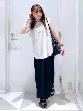 「アイテム（スカート）」を使った、★しーちゃん★さん（レディース・156cm・40代）の夏コーディネート