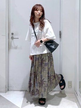 「アイテム（スカート）」を使った、★しーちゃん★さん（レディース・156cm・40代）の夏コーディネート